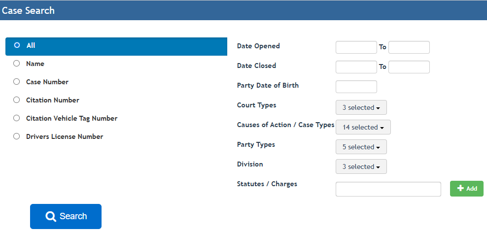 Search Warren County Municipal Court Cases