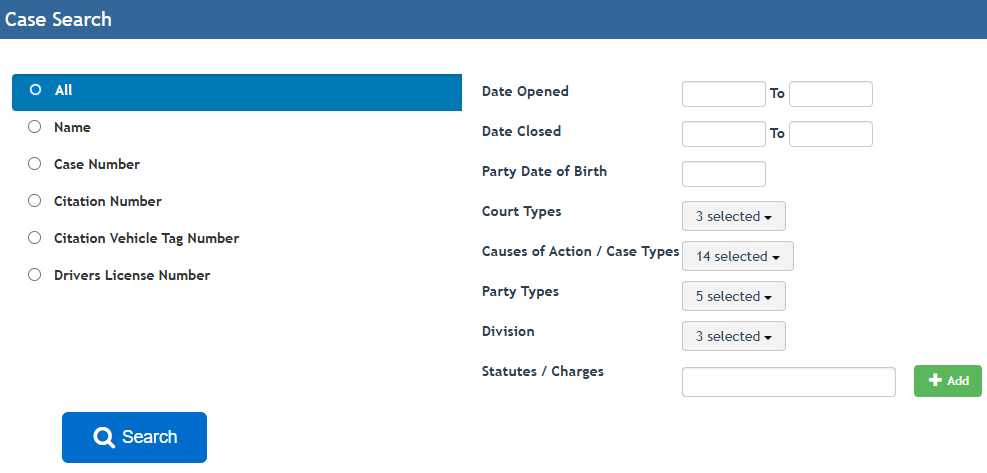 Search Family Court Cases 