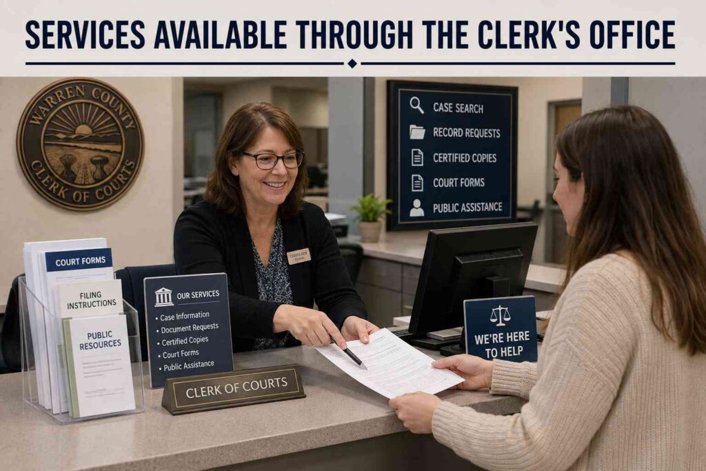 Services Available Through the Clerk's Office